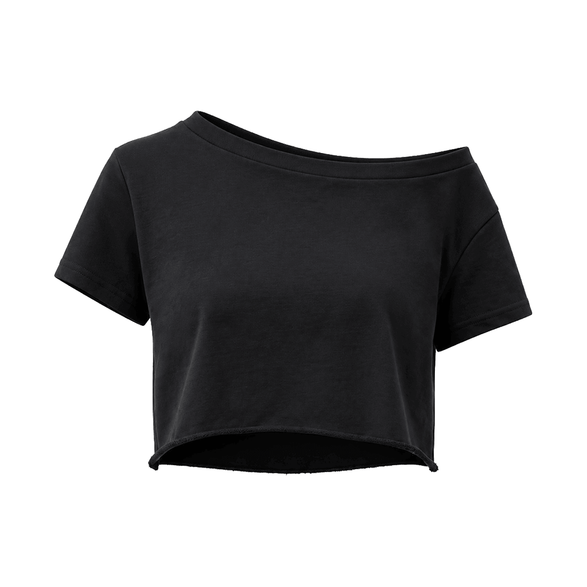 Geripptes Crop-Top mit Spitze