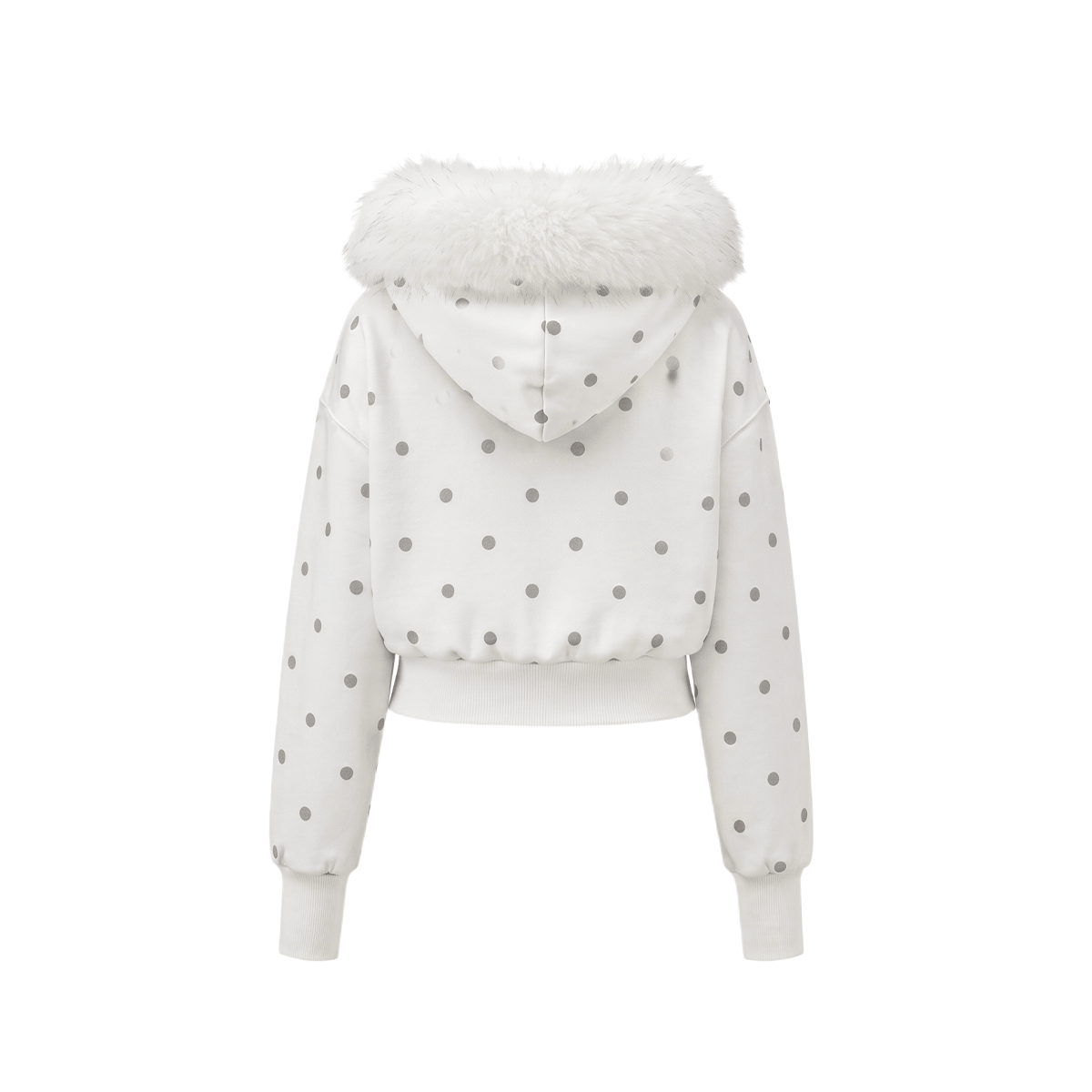 Snow Dot Fur Hoodie,Cloud Pants - Close-up Material & Design Feature - Streetwear Aesthetic | FDR Studios