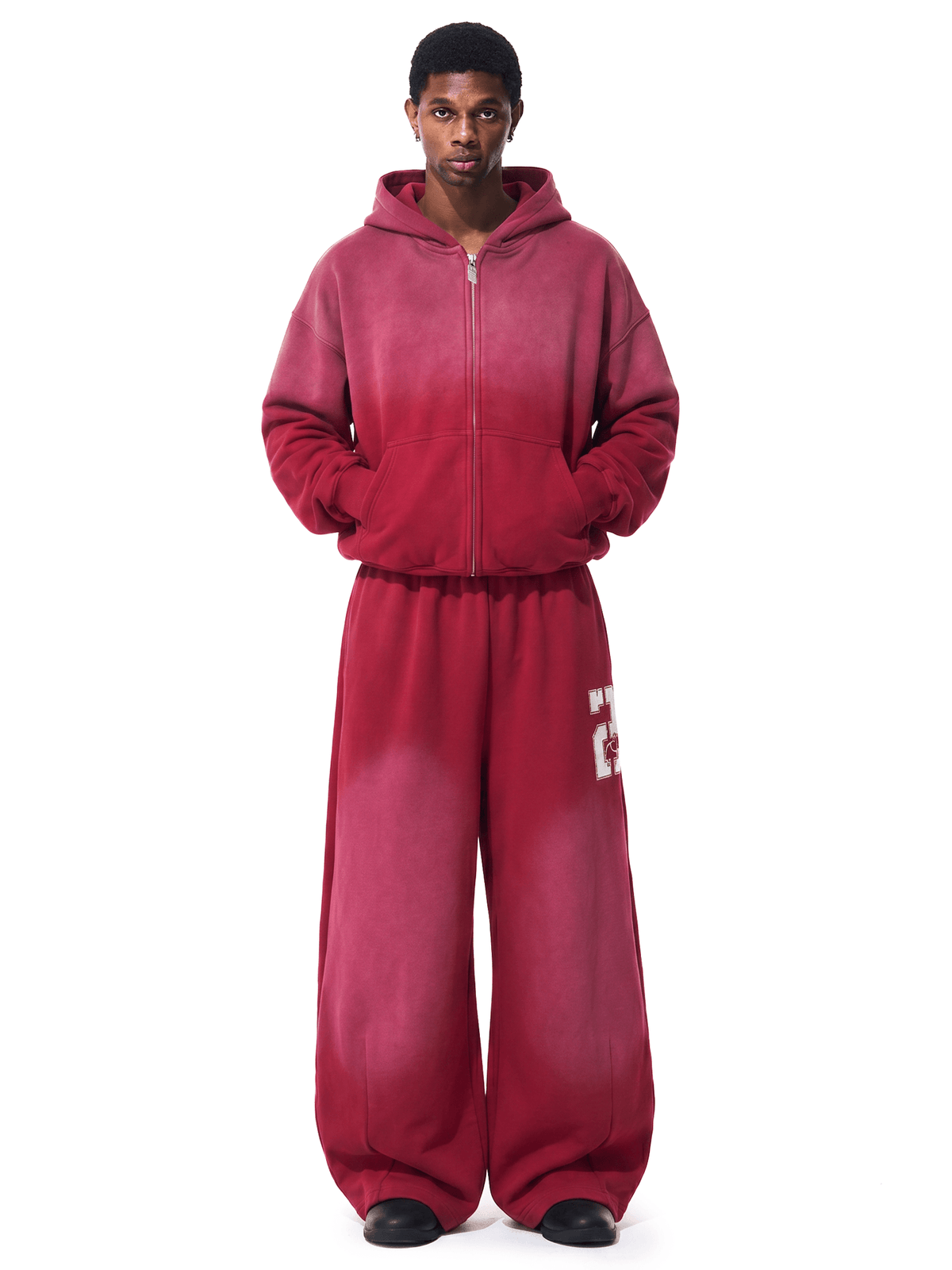 Washed Fade Zip Hoodie
