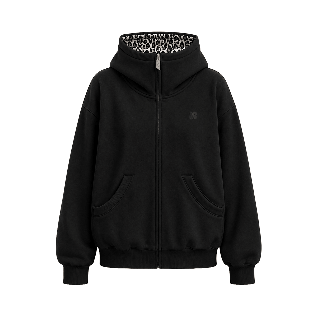 Eases Social Anxiety Leopard Hoodie - Style Perspective Shot 8 - Streetwear Aesthetic | FDR Studios