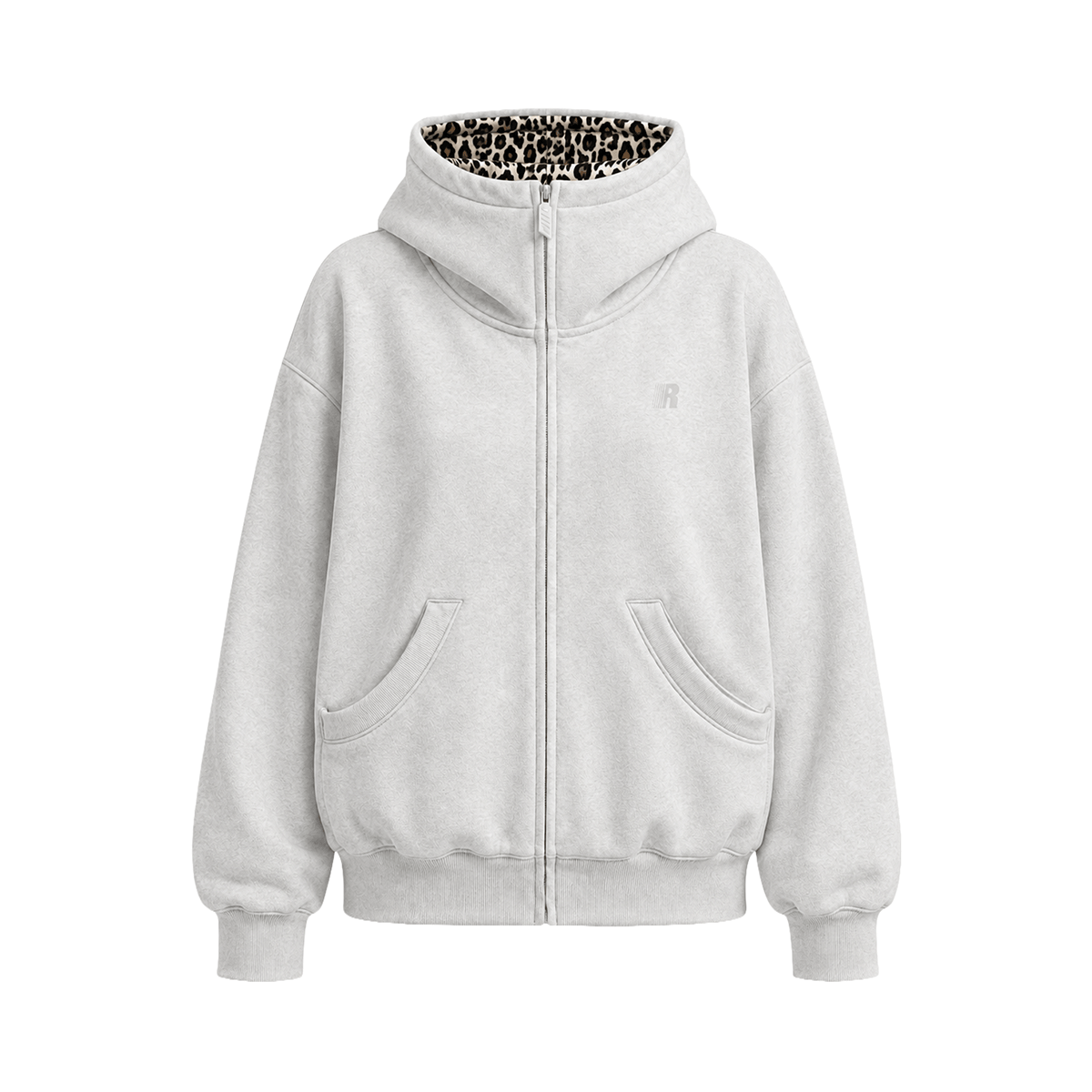 Eases Social Anxiety Leopard Hoodie - Style Perspective Shot 10 - Streetwear Aesthetic | FDR Studios