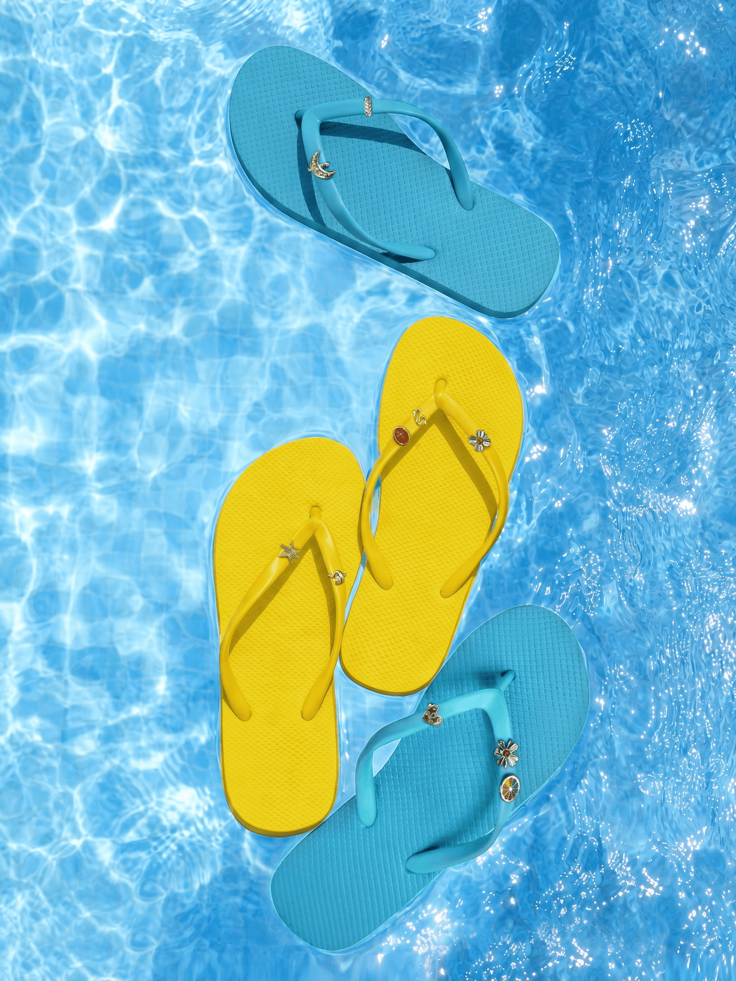 Breeze DIY Charm Beach Flip Flops
