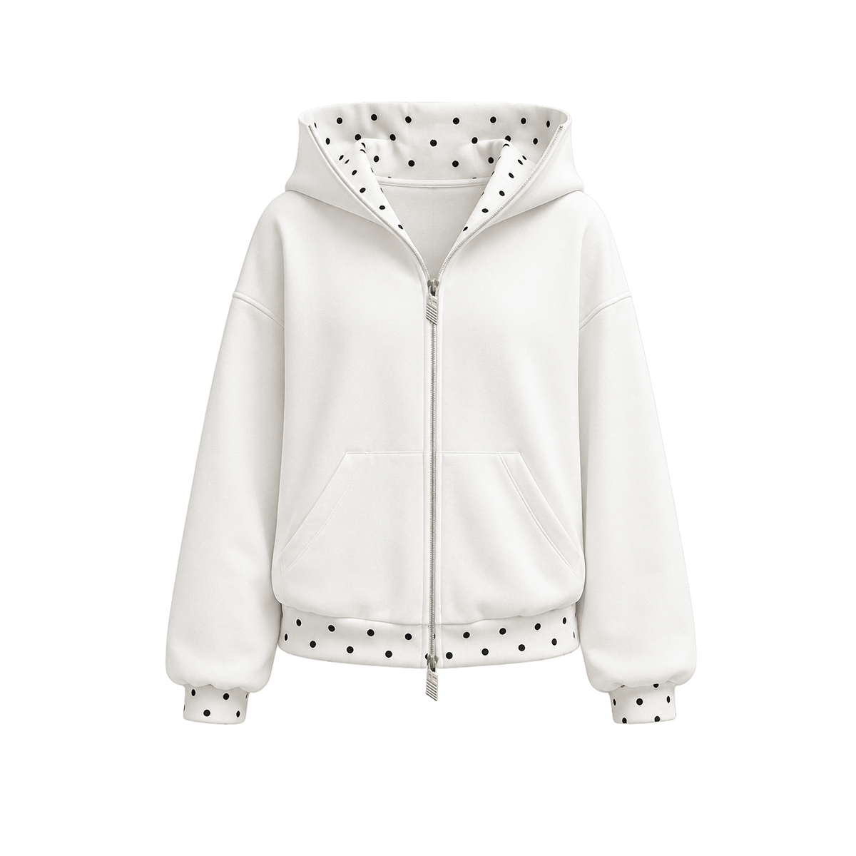 Sudadera con Capucha y Media Cremallera