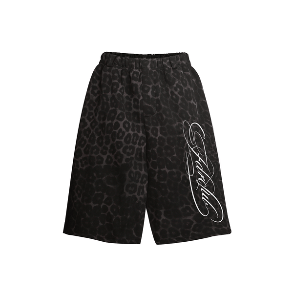 Unisex Camo Longline Jorts - Fabric Texture & Stitching Detail - Oversized Baggy Fit | FDR Studios