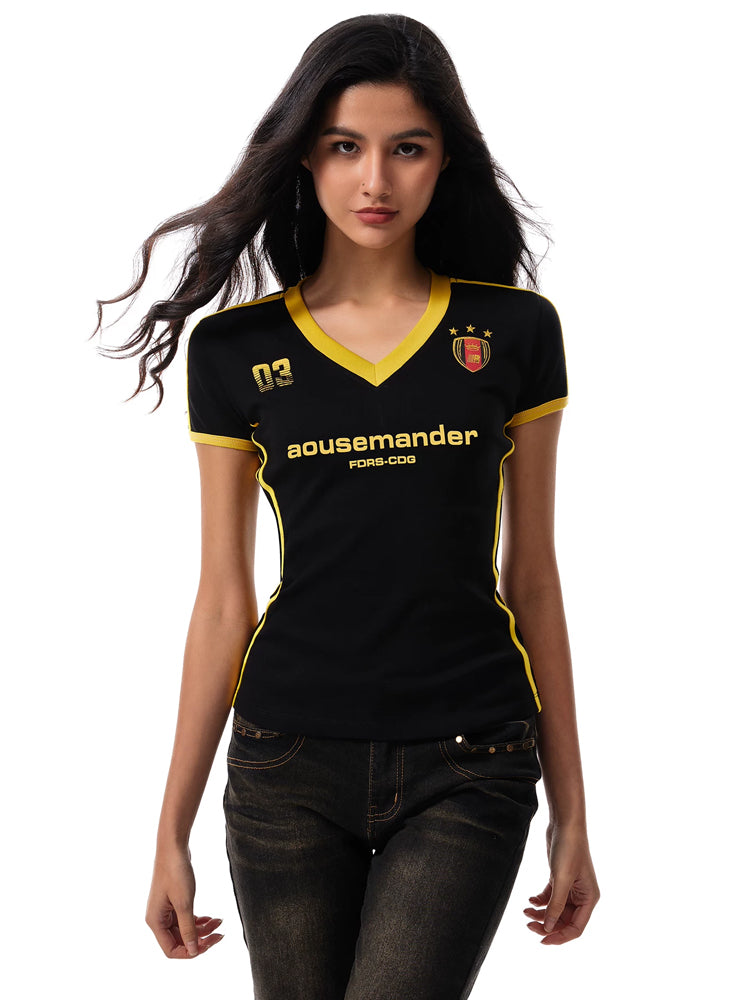 Retro V-Neck Baby Tee