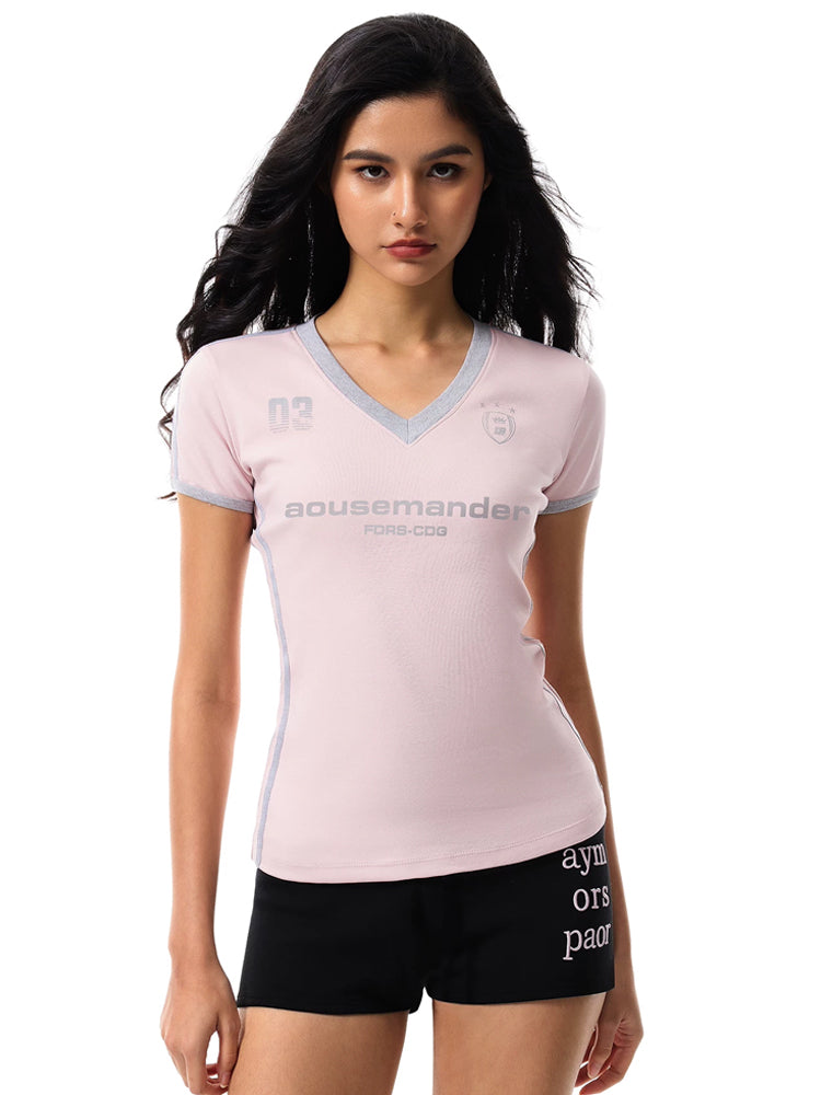 Retro V-Neck Baby Tee