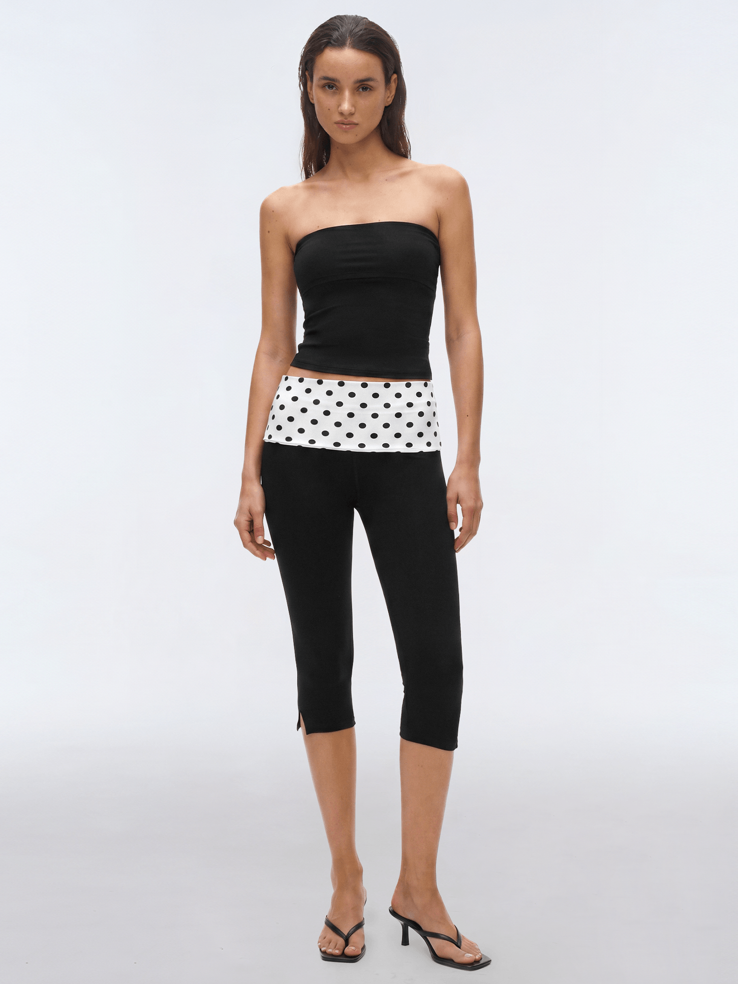 Y2K Print Foldover Layering Waistband