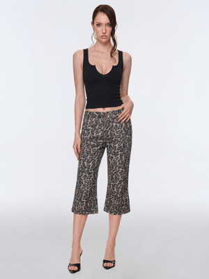 Vintage Utility Camo Flare Capris