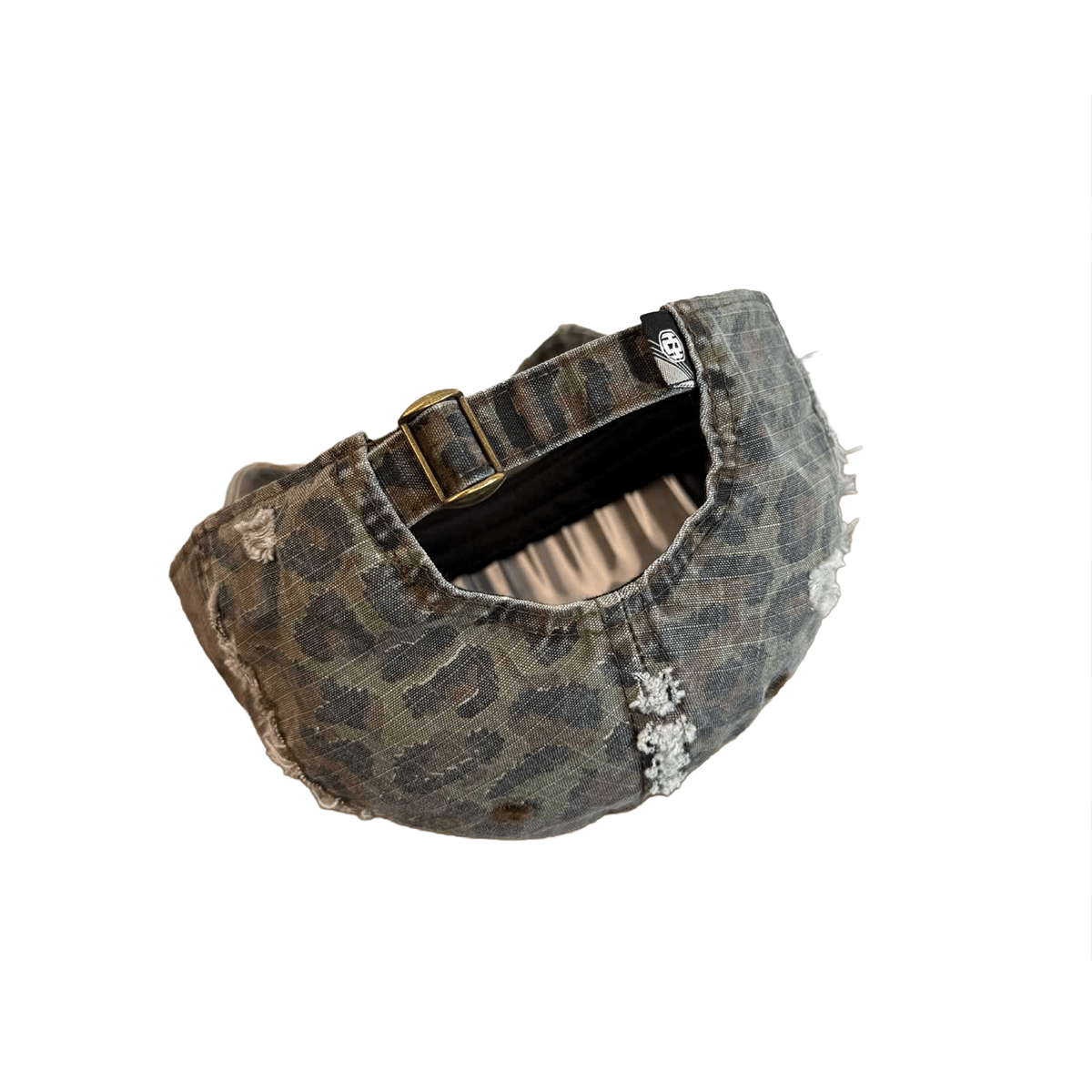 Distressed Leopard Cap