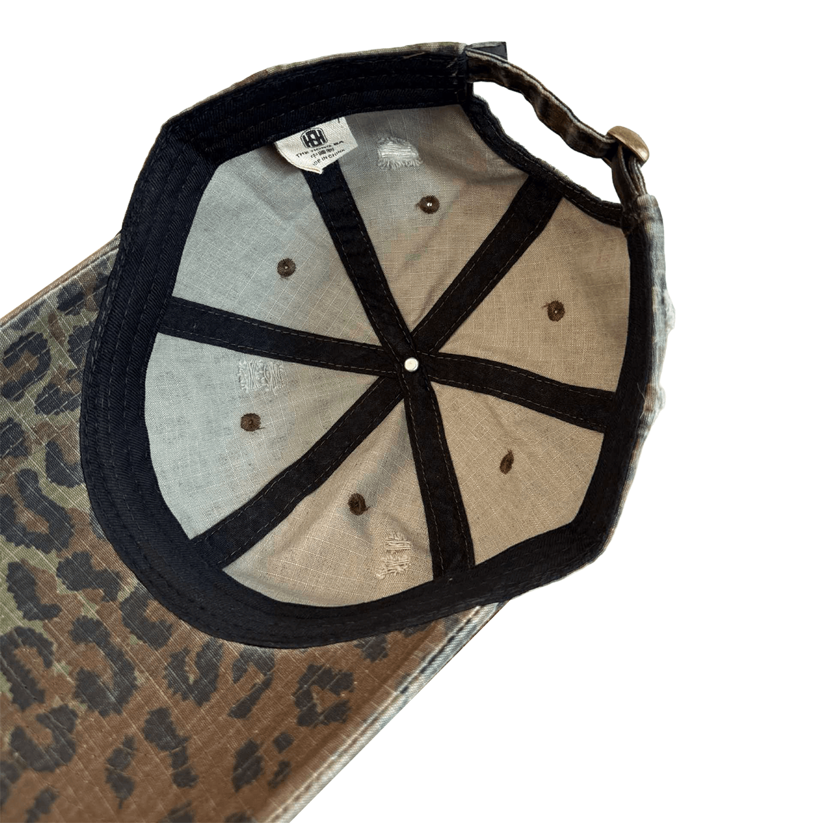 Distressed Leopard Cap