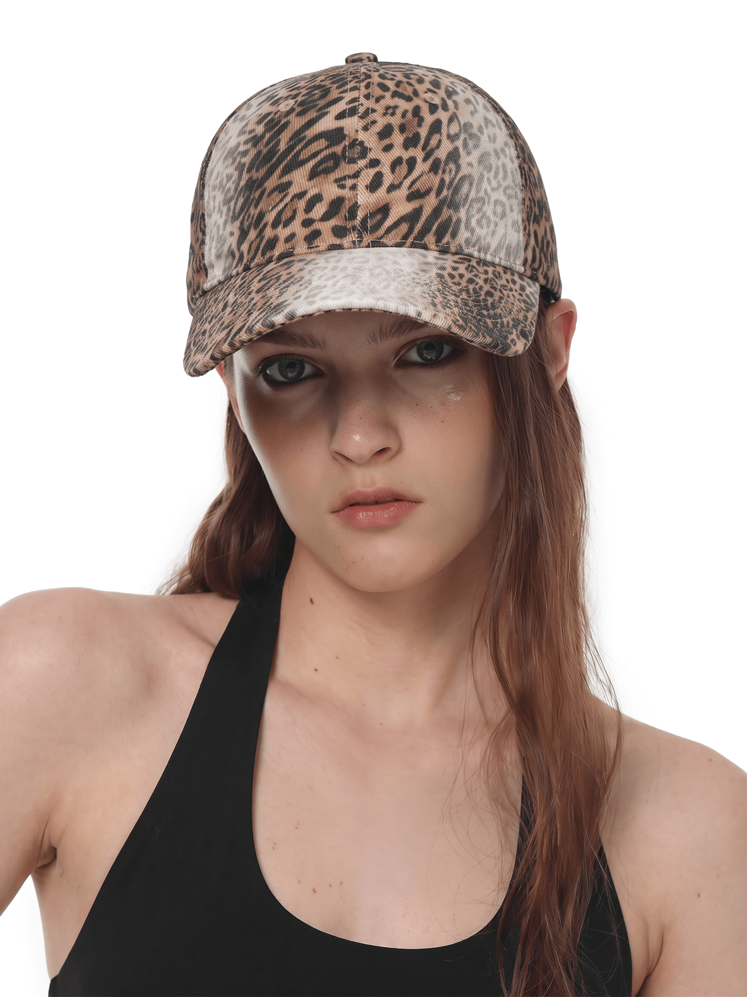 WildVibe Washed Leopard Baseball Cap