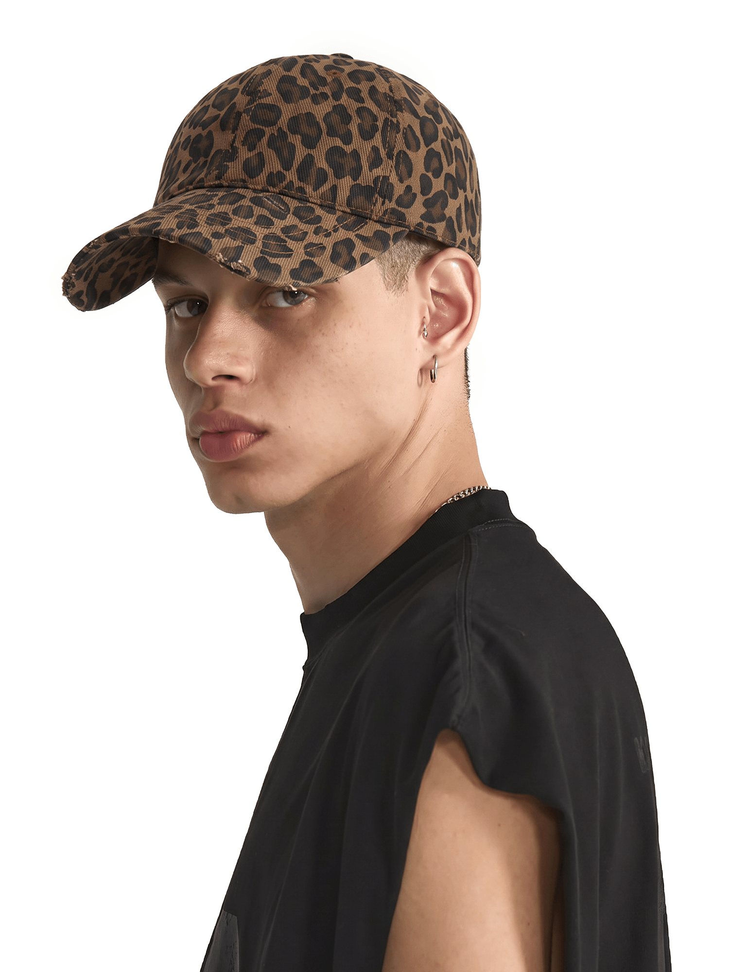 WildVibe Washed Leopard Baseball Cap
