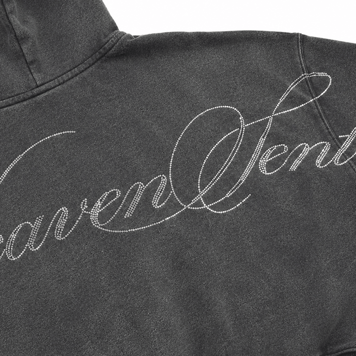 Washed Graphic Crop Hoodie - Style Perspective Shot 6 - Streetwear Aesthetic | FDR Studios