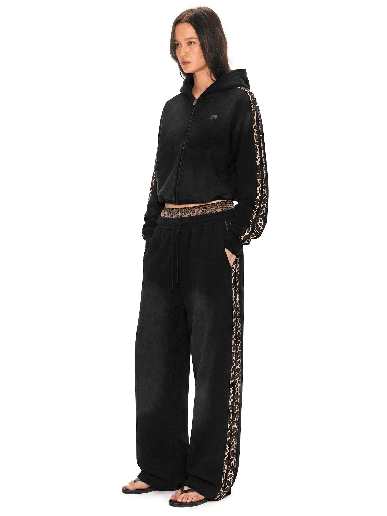 Oversized Streetwear Hoodie mit Leopardenmuster von FDR
