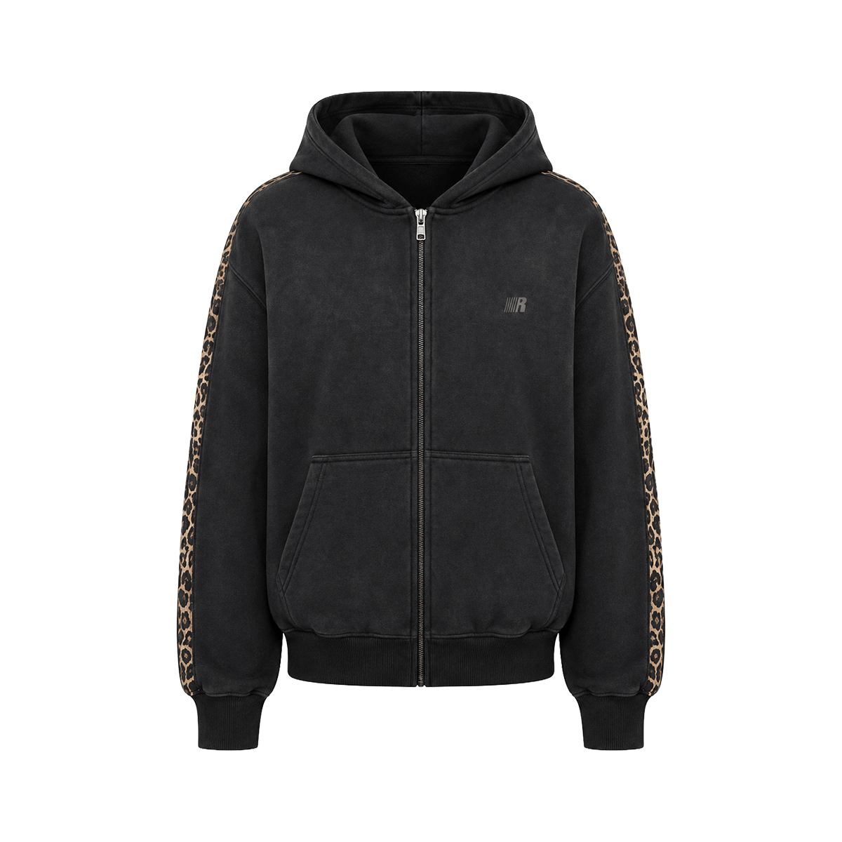 Oversized Streetwear Hoodie mit Leopardenmuster von FDR