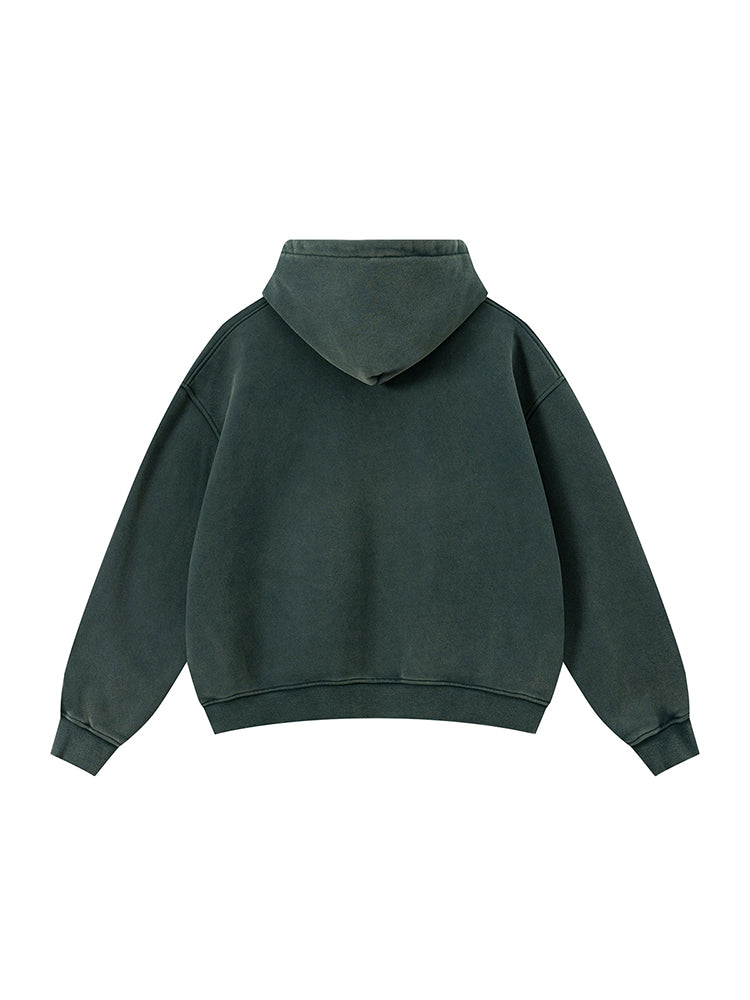 Wash Boxy Zip Hoodie - Style Perspective Shot 16 - Streetwear Aesthetic | FDR Studios