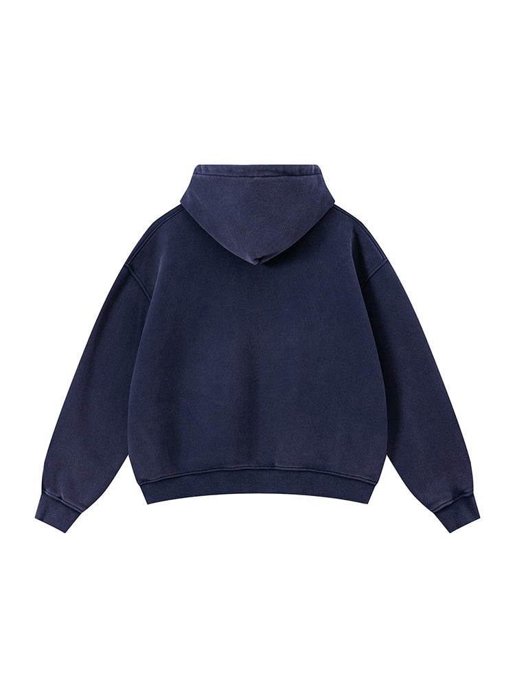 Wash Boxy Zip Hoodie - Style Perspective Shot 8 - Streetwear Aesthetic | FDR Studios