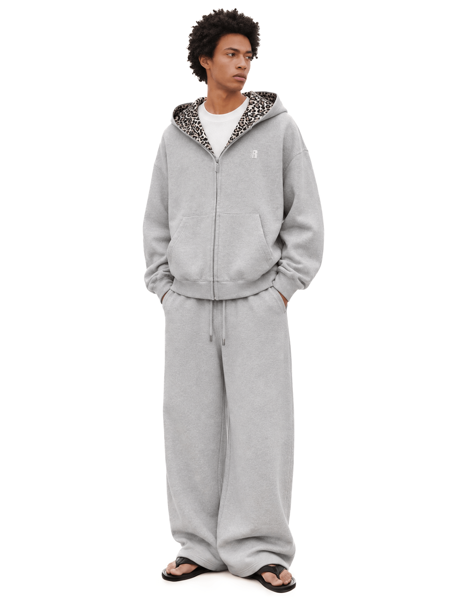 Product perspective 8 of Wilder Cat Ear Hoodie in Gray - FDR