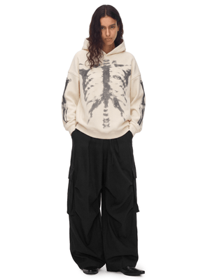 X-Ray Skeleton Waffle Hoodie