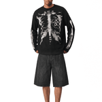 X-Ray Ribcage Waffle Tee - Style Perspective Shot 6 - Streetwear Aesthetic | FDR Studios