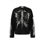 X-Ray Ribcage Waffle Tee - Fabric Texture & Stitching Detail - Streetwear Aesthetic | FDR Studios