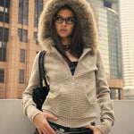 Side view of an oversized streetwear hoodie highlighting the baggy fit and drop-shoulder design.