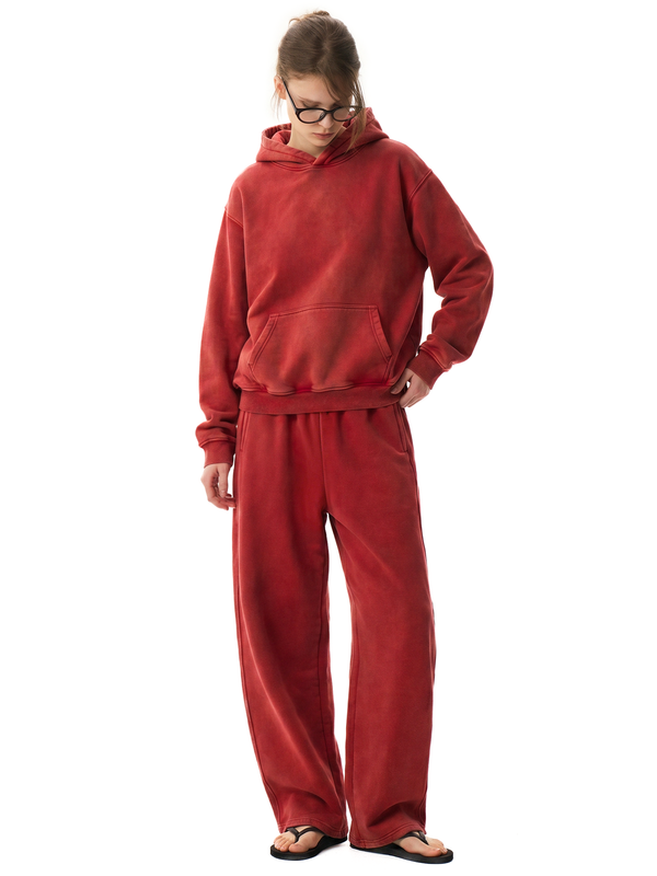 Washed Fleece Boxy Hoodie - Style Perspective Shot 7 - Streetwear Aesthetic | FDR Studios