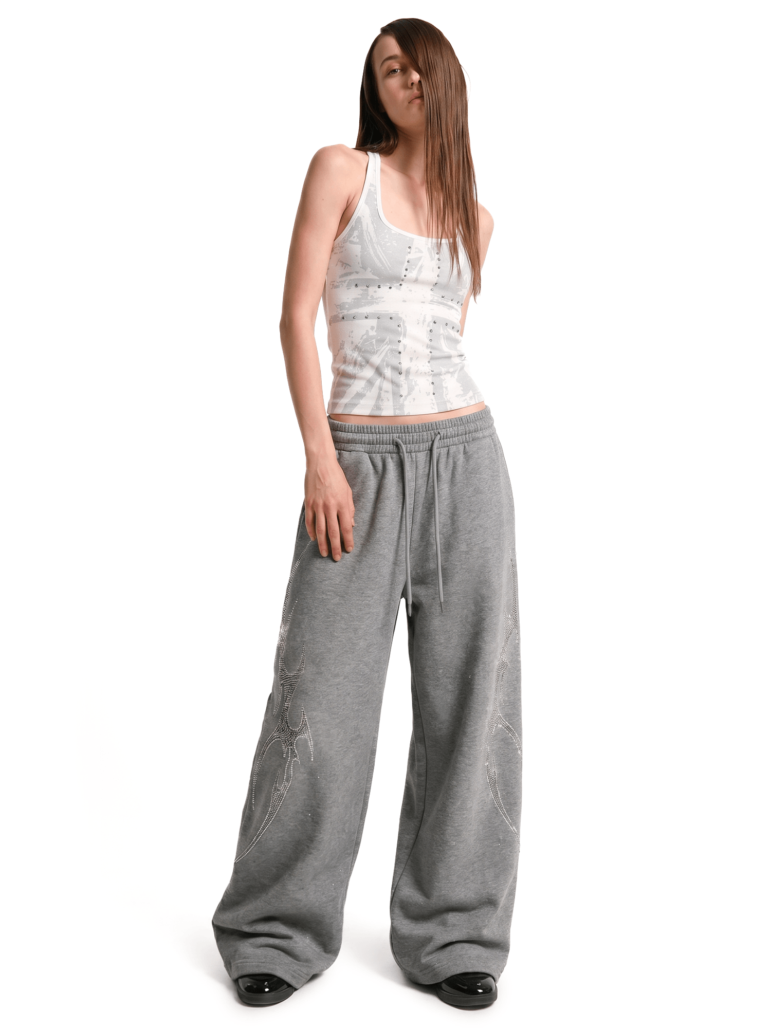 Cross Rhinestone Racerback Tank